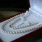 6-7MM White Akoya Cultured Pearl Necklace 18" + Earring Set Colar Perle Collier Et Boucle D'Oreille Ensemble